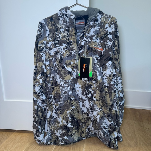 Men's Sitka Ambient Half Zip Hoody Optifade Subalpine Camo Large Tall - Picture 1 of 8